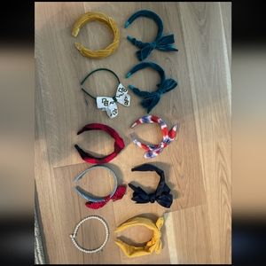 10) headbands, solids and patterns